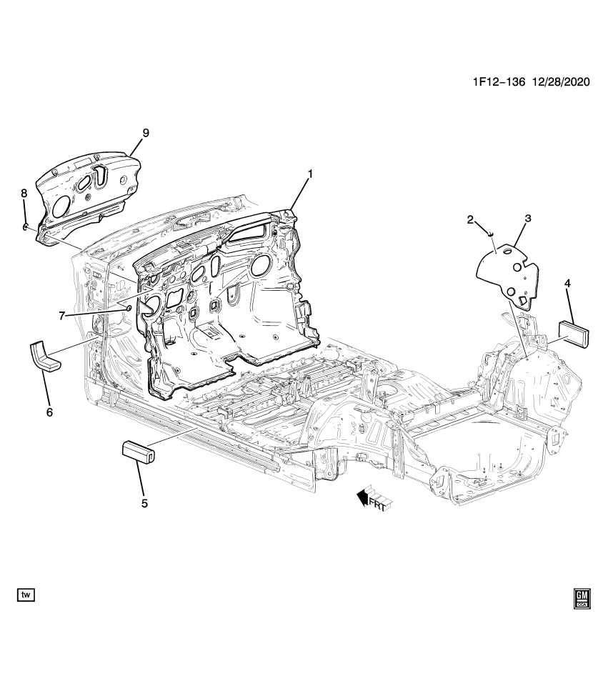 GM 42550446 Insulator-Body Hinge Pillar Sound