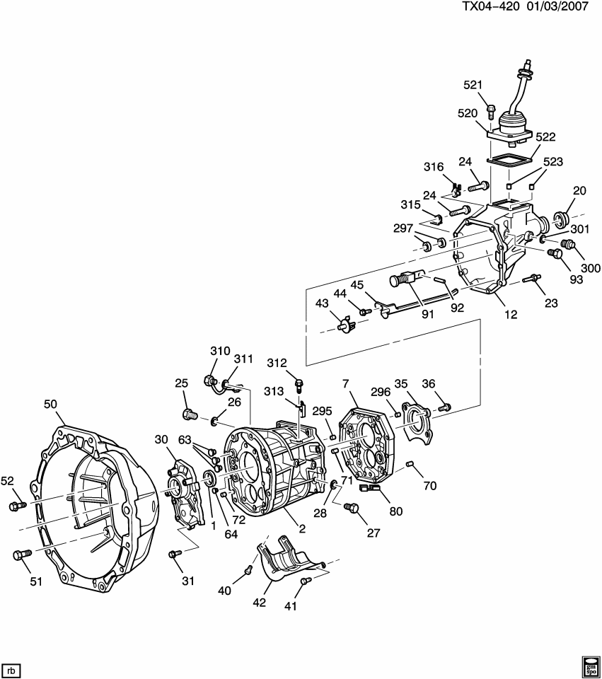 GM 89048291 Bolt, Manual Transmission Fluid Baffle