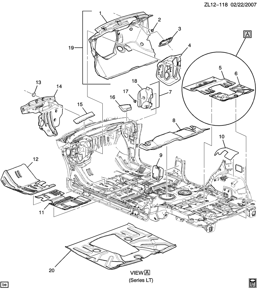 GM 22817830 Barrier, Dash Panel Interior Sound