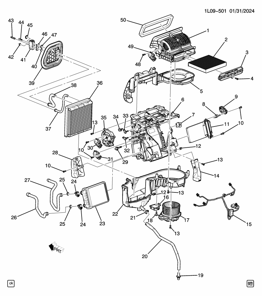 GM 85116898 CLAMP-HTR CORE TUBE