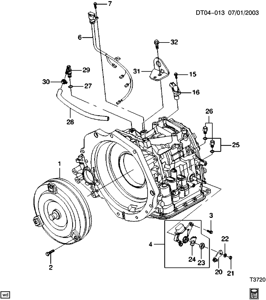 GM 93741850 Washer, Parking/Neutral Position Switch