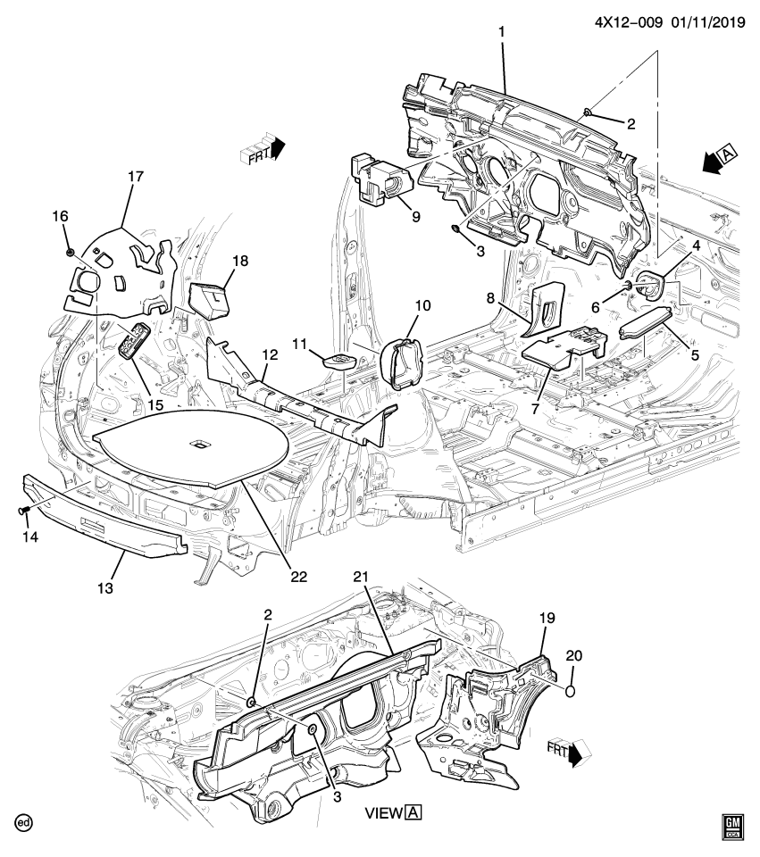 GM 22912423 Insulator-Quarter Panel Sound