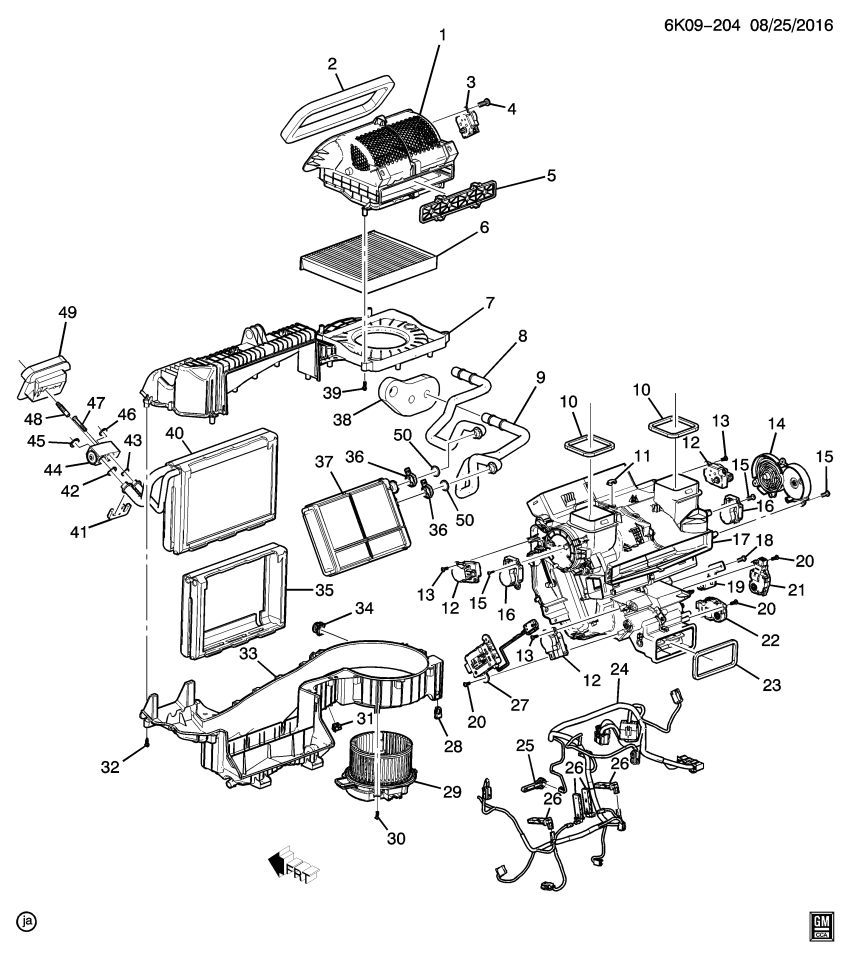 GM 22799370 Nut, Heater & A/C Evaporator & Blower Module