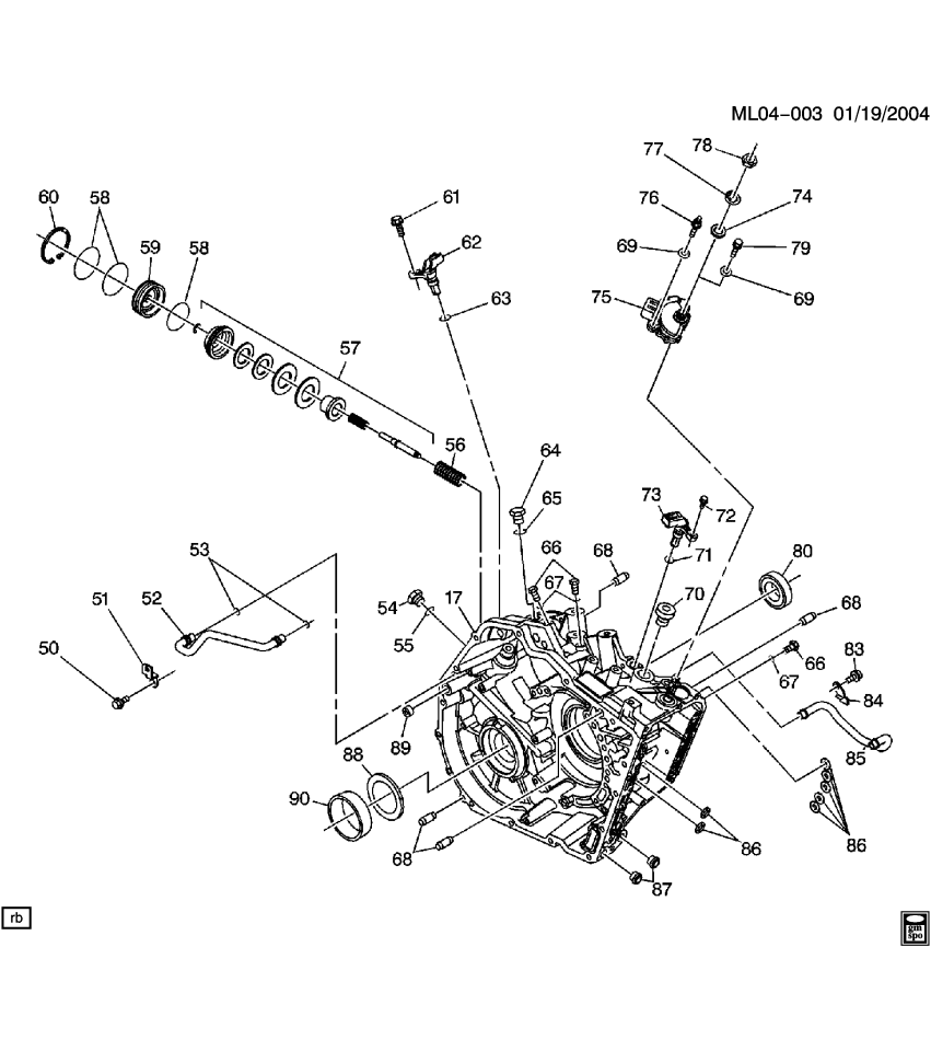 GM 24220744 Washer-Parking/Neutral Position Switch (Lock Tab)