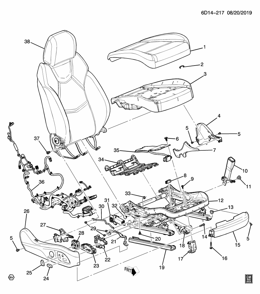 GM 84744527 Cushion Cover