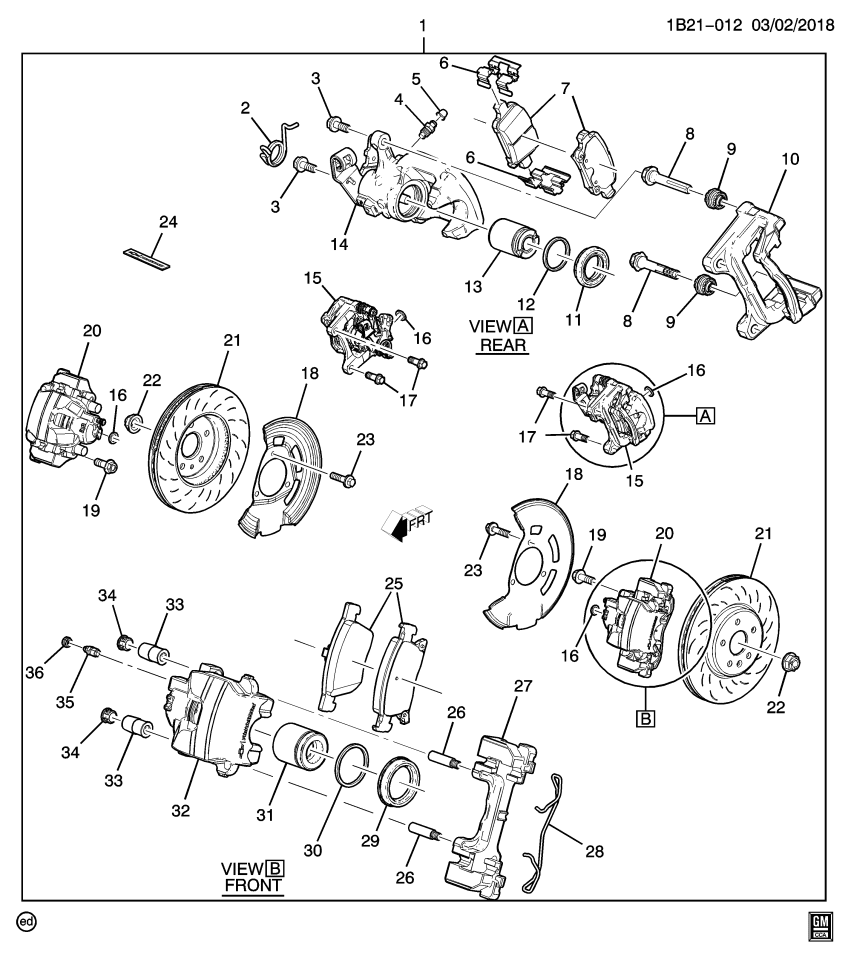 GM 84065165 Bracket-Front Brake Caliper