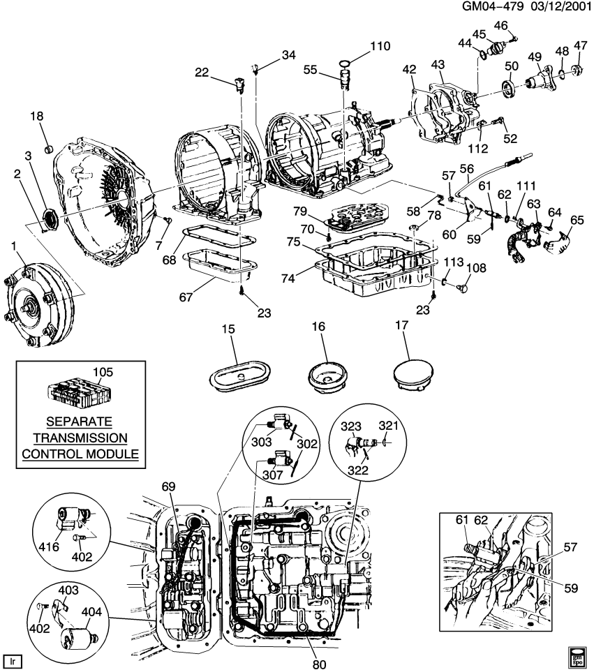 GM 96041703 Transmission