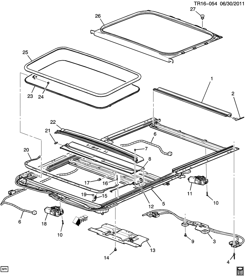 GM 15928187 Rivet-Sun Roof Housing