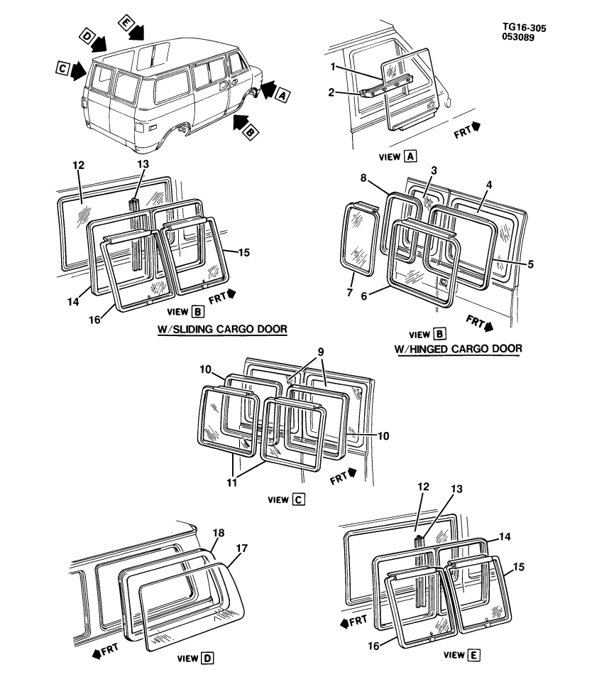 GM 14061751 Fixed Glass