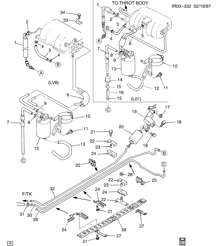 GM 94058817 Clip, Brake Hose