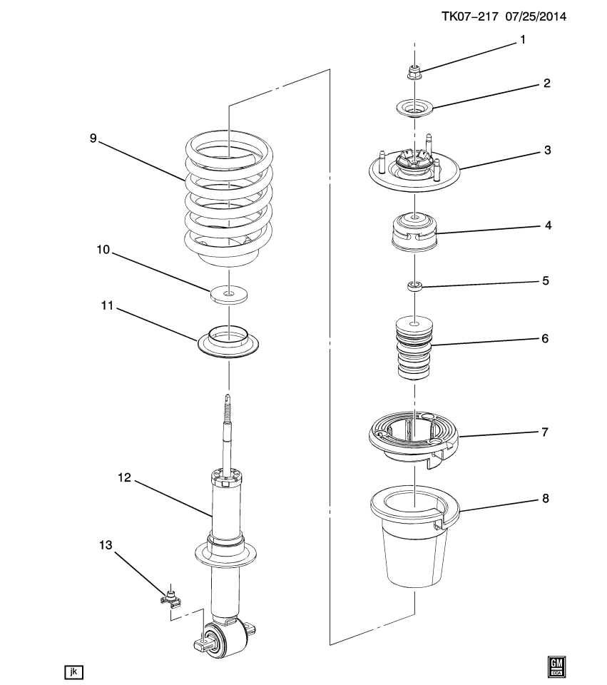 GM 22830632 Strut