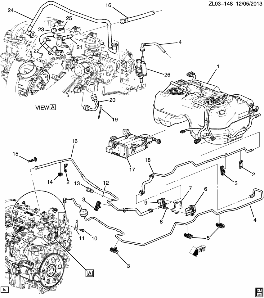 GM 22771837 Hose, Evap Emission