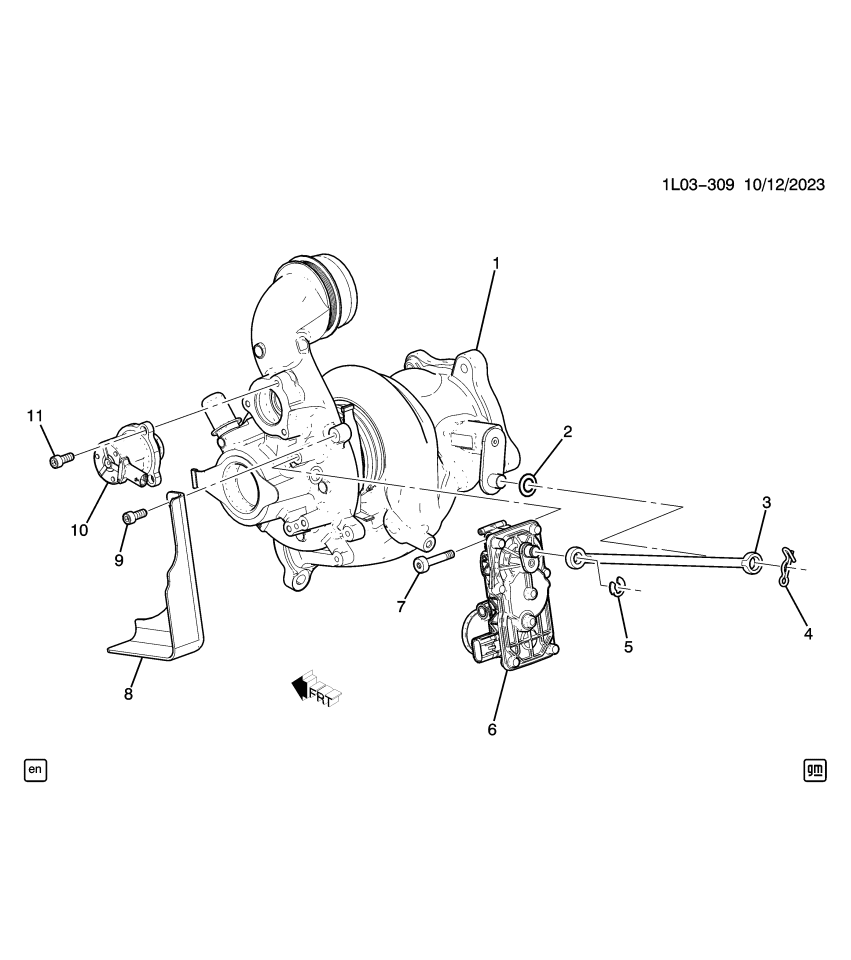 GM 12728260 ROD-CMPR AIR INT TURBO WASTEGATE ACTR