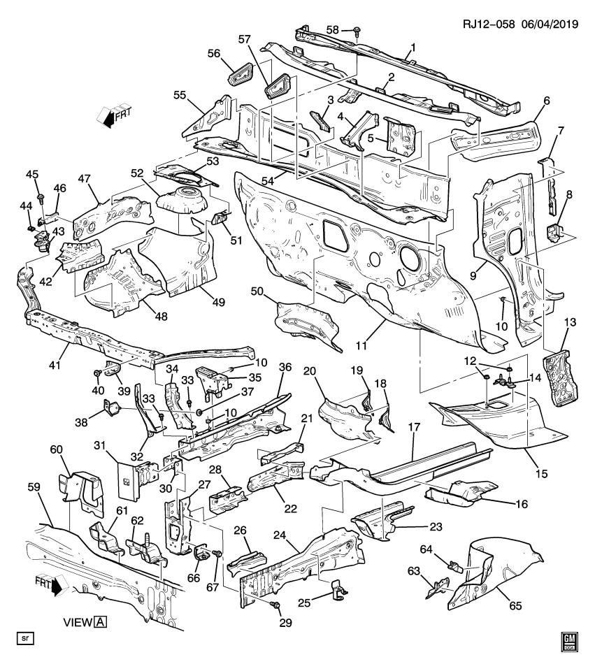 GM 95231601 Bracket, Trans Mount Body Side