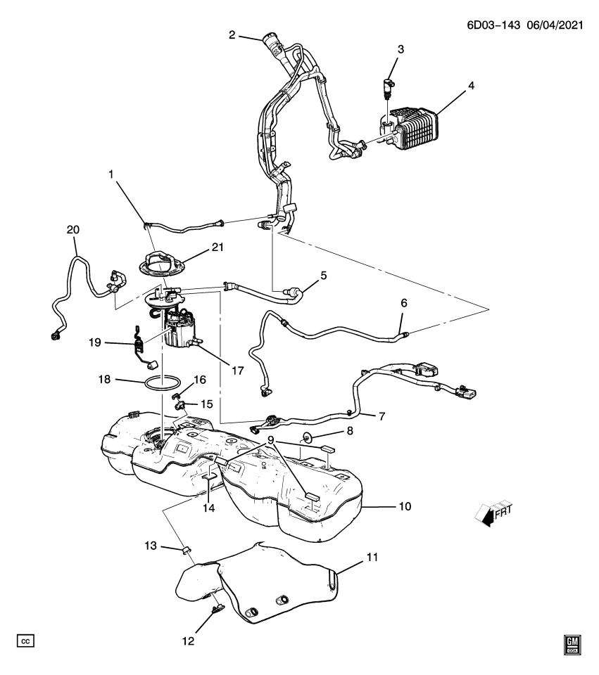 GM 84809656 HARNESS ASM-FUEL SDR WRG