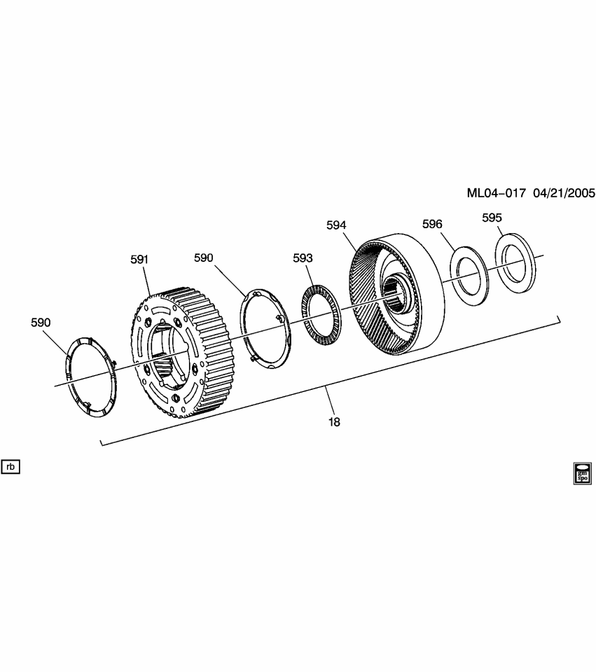 GM 24220783 Washer, 1-2-Rev Carrier Thrust