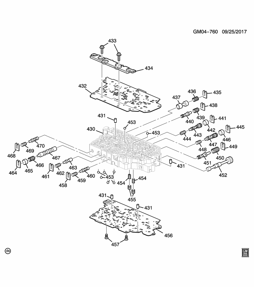 GM 24293405 Valve Body