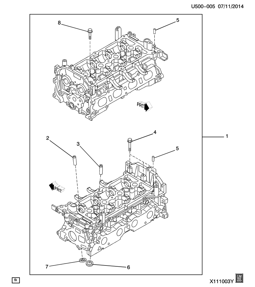 GM 19316052 Cylinder Head