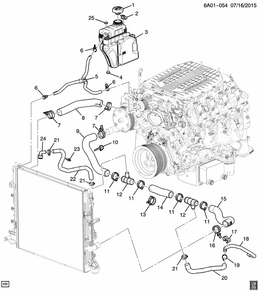 GM 12783115 Clip-Radiator Outlet Hose
