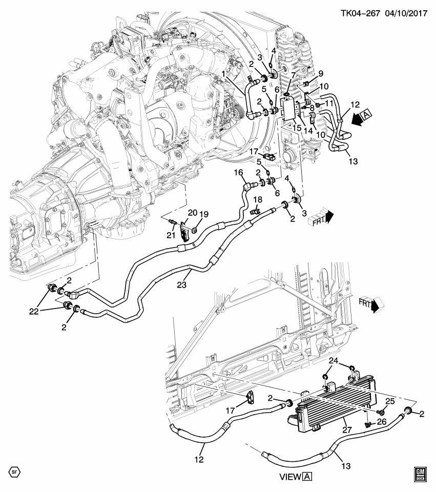 GM 84049591 Plate-Trans Fluid Cooler Pipe Retainer Mount