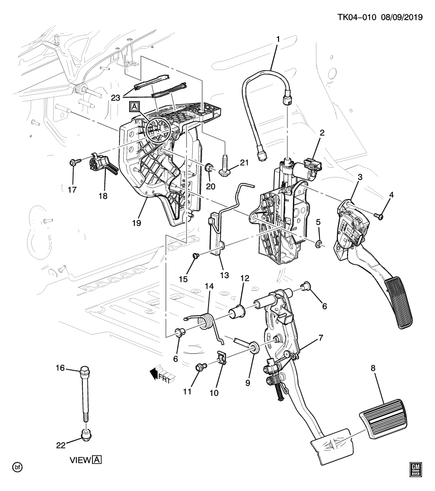 GM 22850785 Spring-Brake Pedal Return