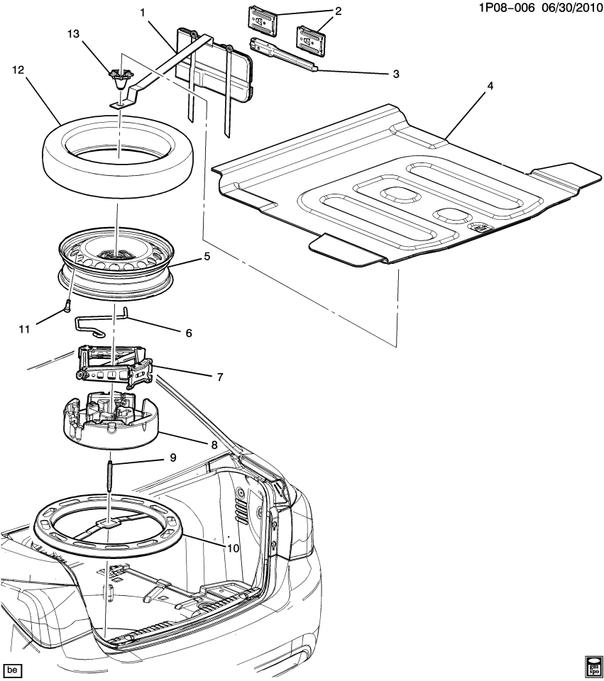 GM 95271368 Tire Kit, Spare