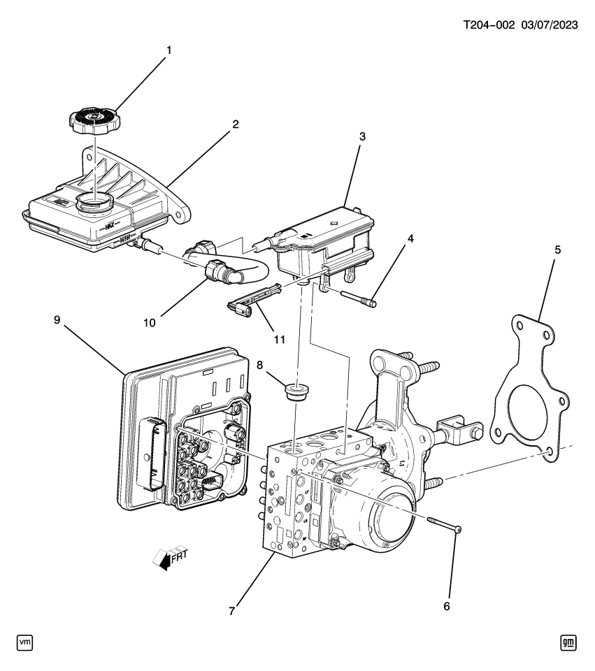 GM 86593818 RESERVOIR ASM-BRK M/CYL