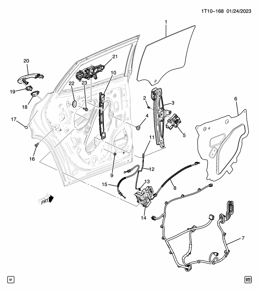 GM 42845375 DEFLECTOR ASM-RR S/D WAT