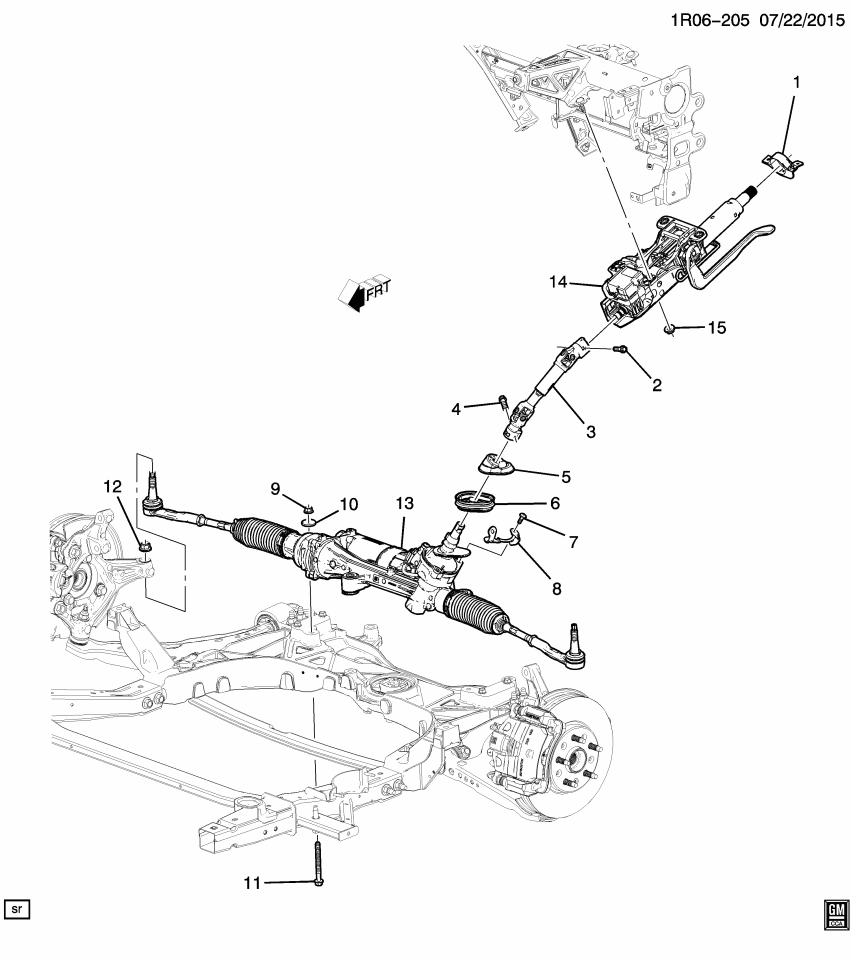 GM 13455609 Bolt/Screw-P/S Wiring Harness Bracket