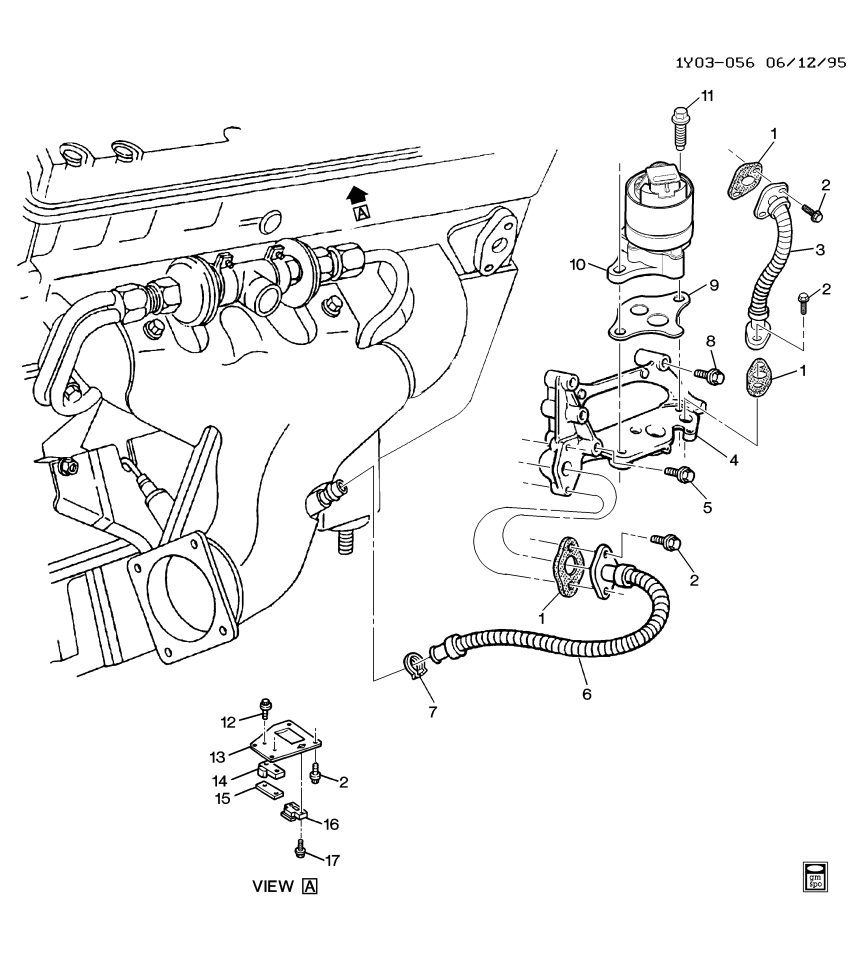 GM 10168634 Adapter-EGR Valve