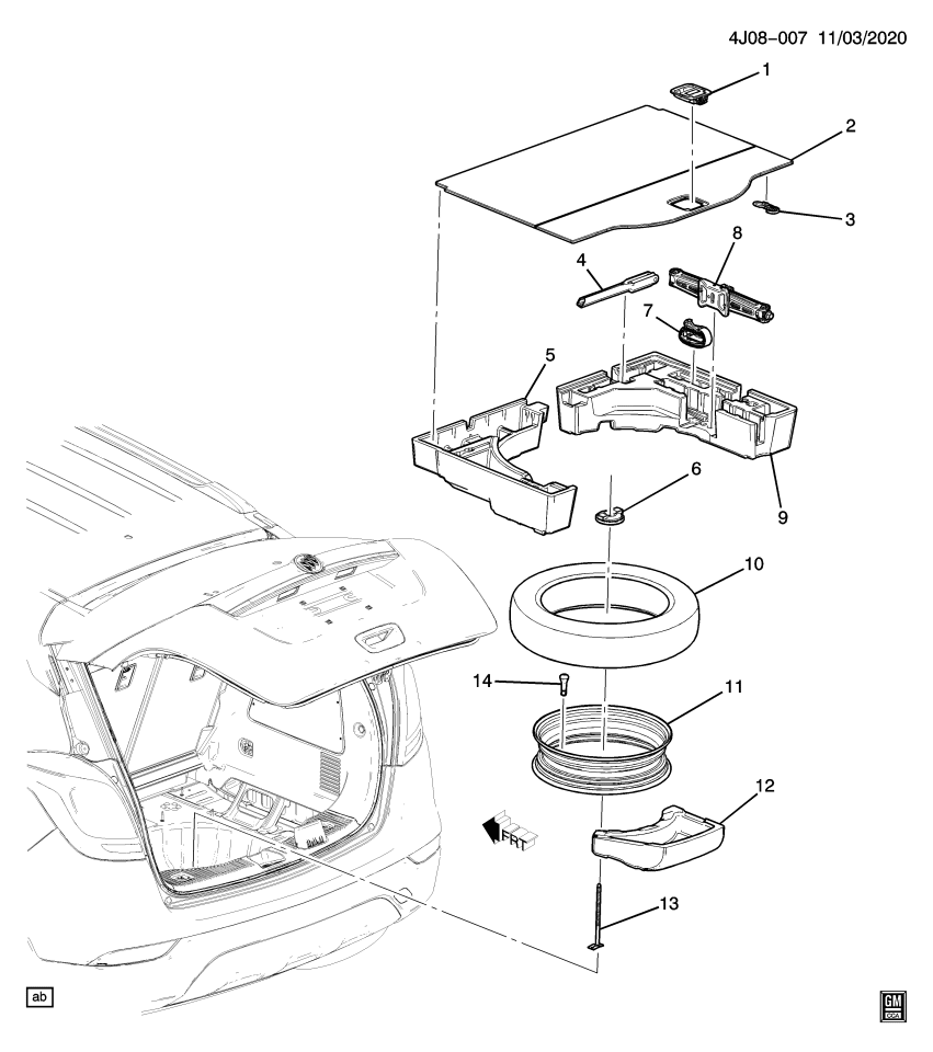 GM 9042568 Valve-Tire