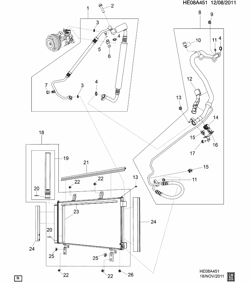 GM 92258769 Bracket, A/C Evaporator Tube