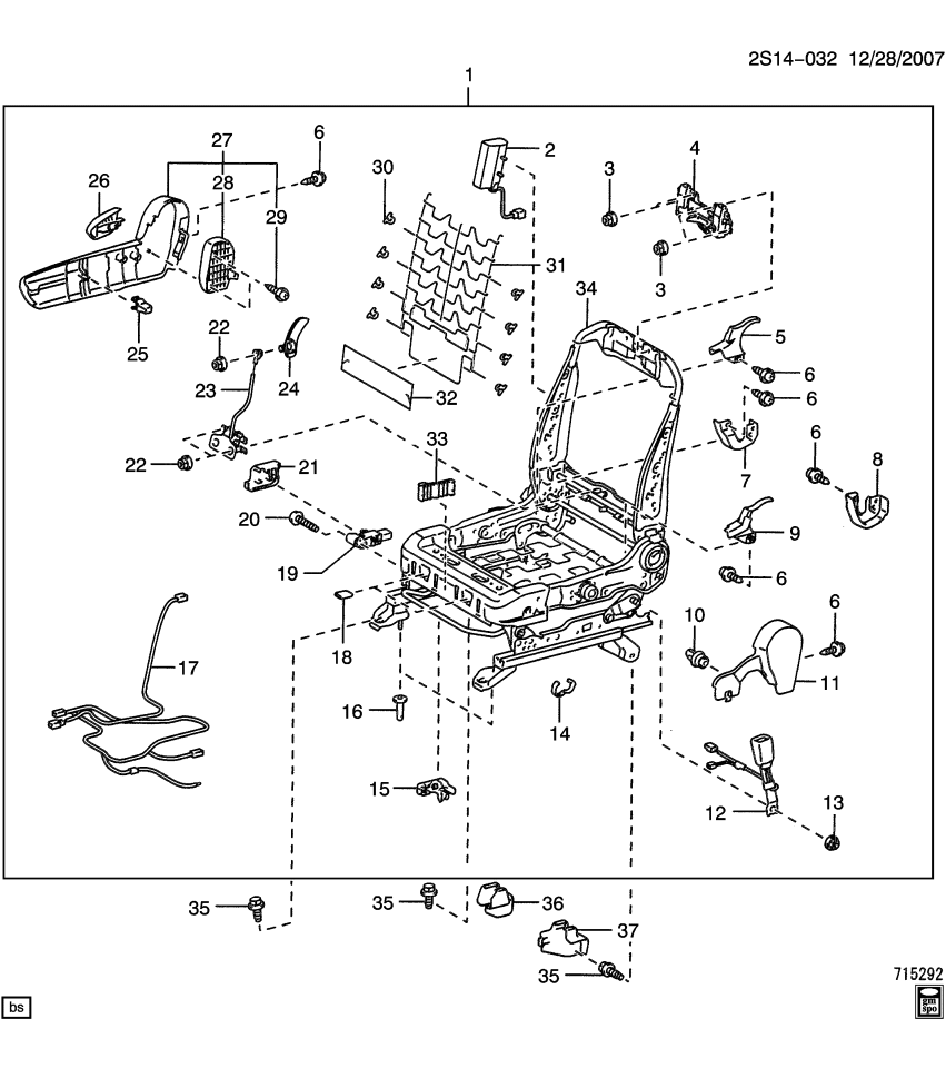 GM 19184943 Clamp, Inflator Restraint Wiring Harness