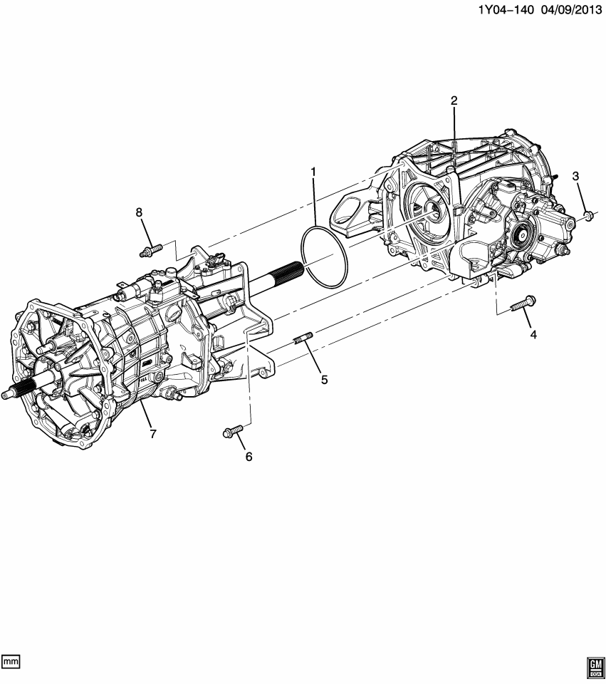 GM 24287348 Stud-Trans Extension