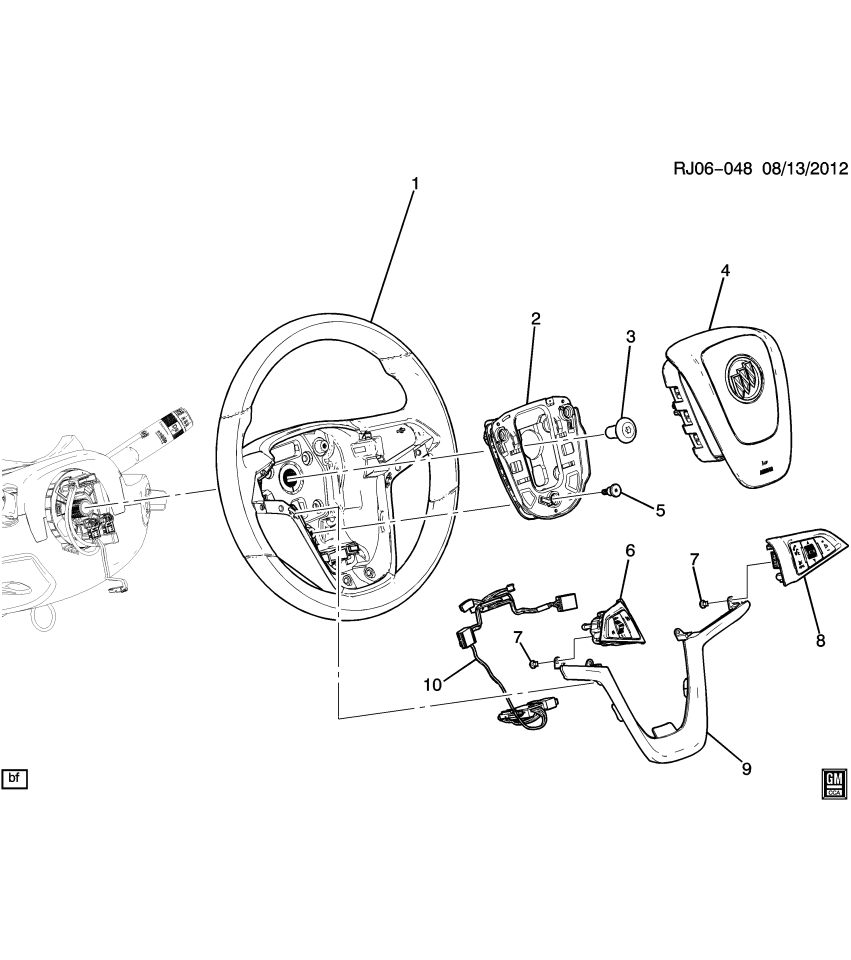 GM 95916454 Bolt, Steering Wheel Horn Contact Spring Retainer