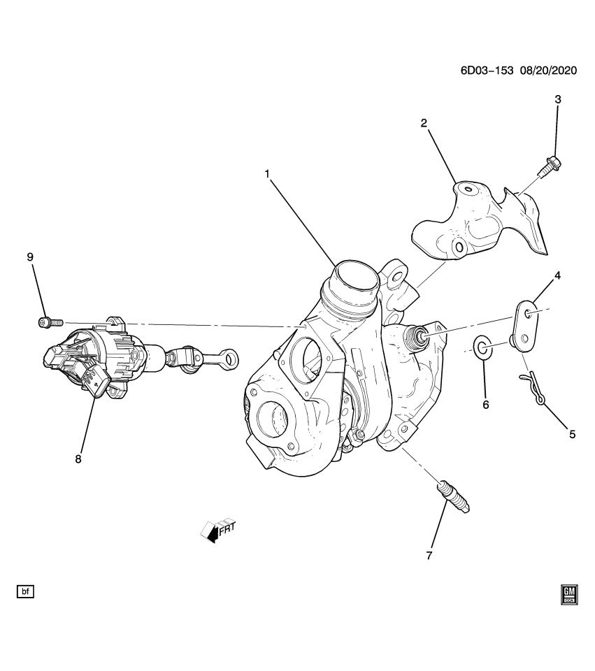 GM 11548168 BOLT, TURBO H/SHLD