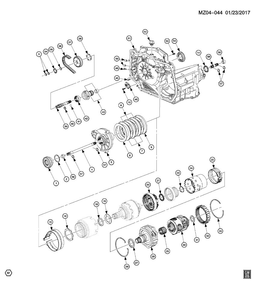 GM 19259234 Transaxle Kit, Auto (Service Overhaul W/ Plate, Gasket, S