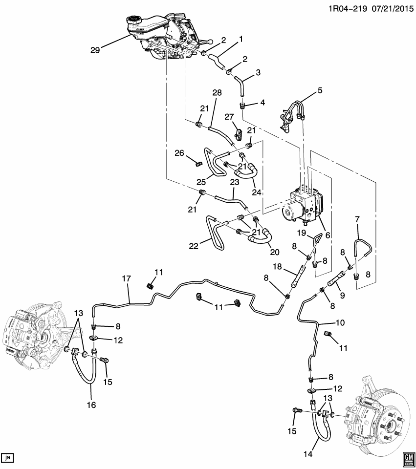 GM 23373632 Clamp-Brake Master Cylinder Reservoir Hose
