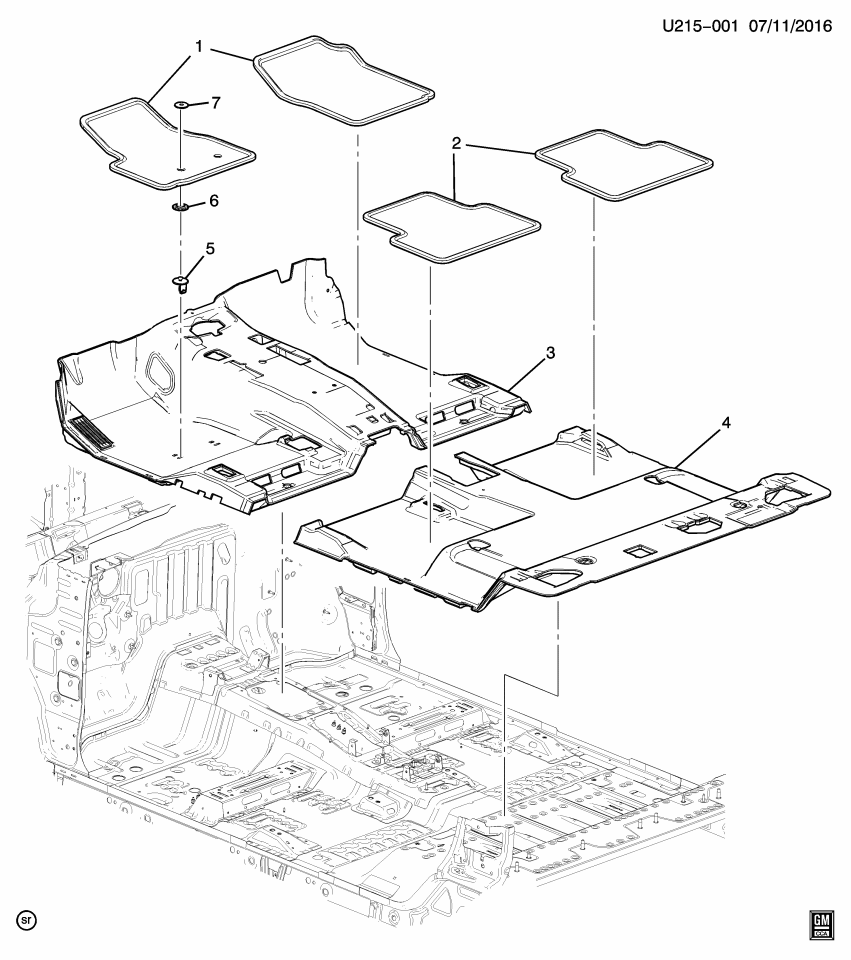 GM 84574830 CARPET ASM-F/FLR PNL *COCOA