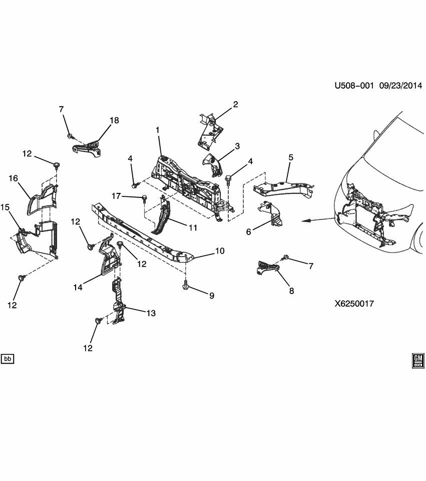GM 19316117 Lower Tie Bar Bolt