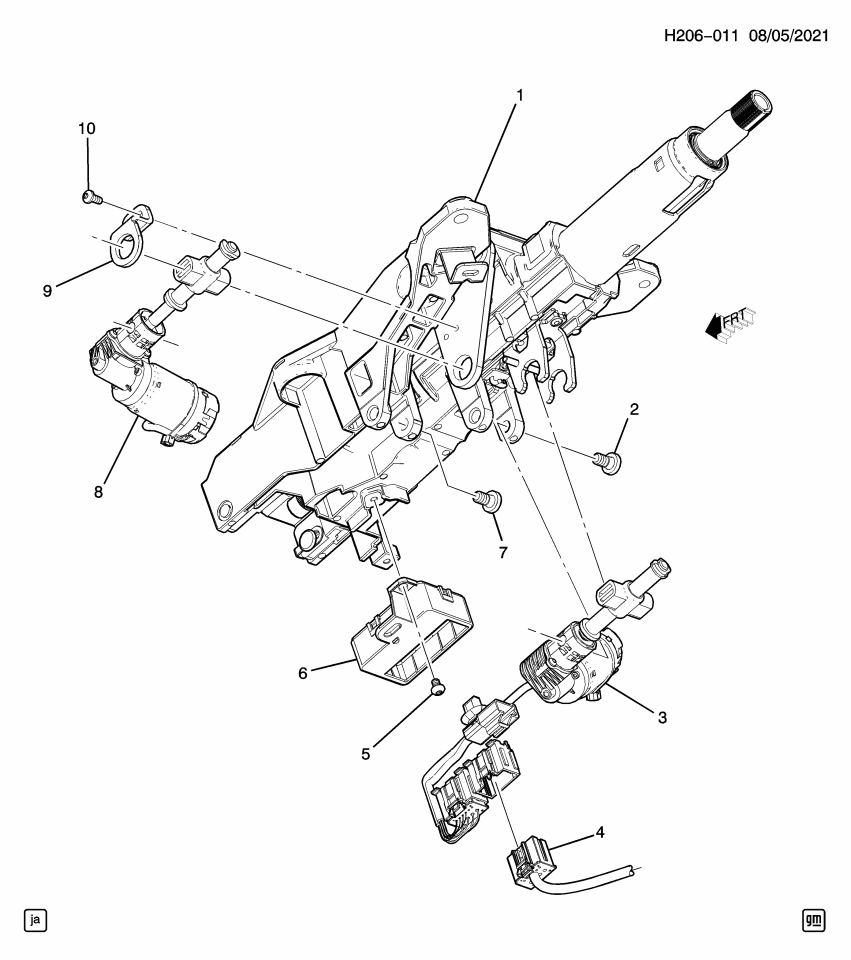 GM 86549960 BRACKET-STRG COL TILT WHL ACTR
