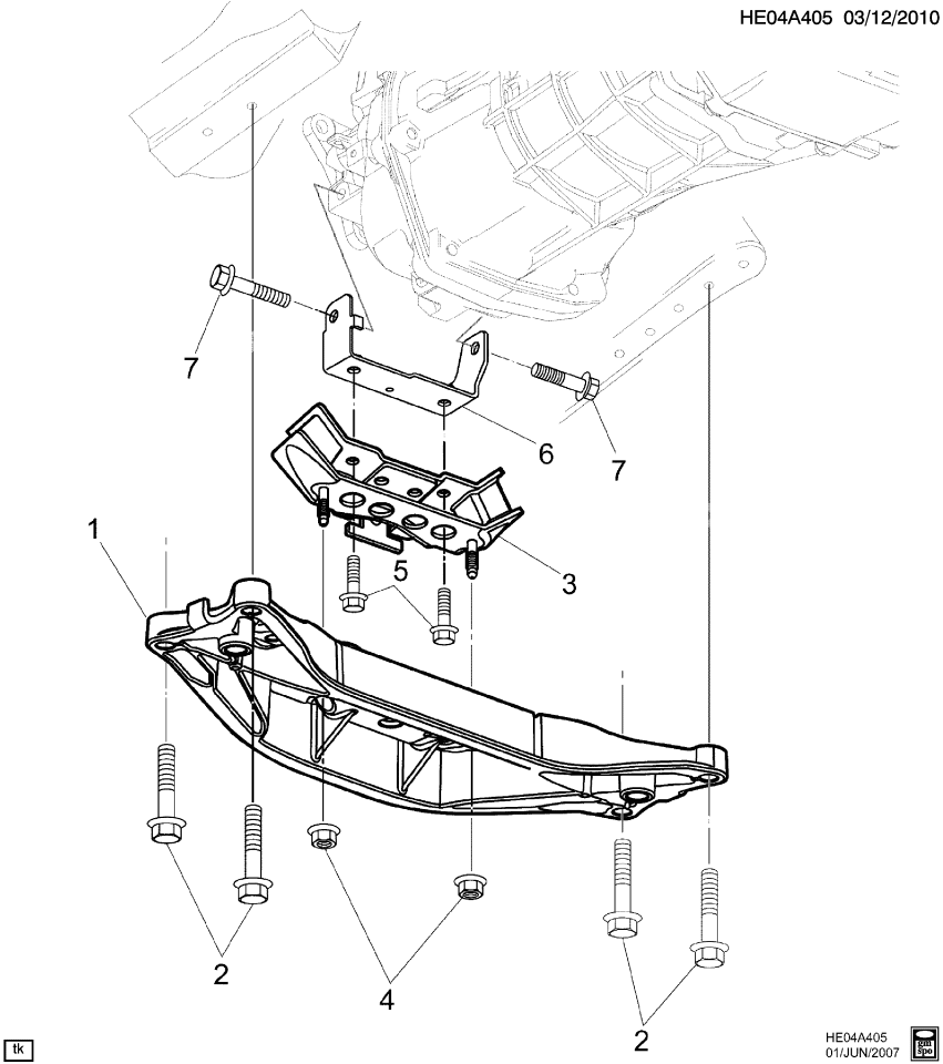 GM 92186156 Adapter-Trans Mount