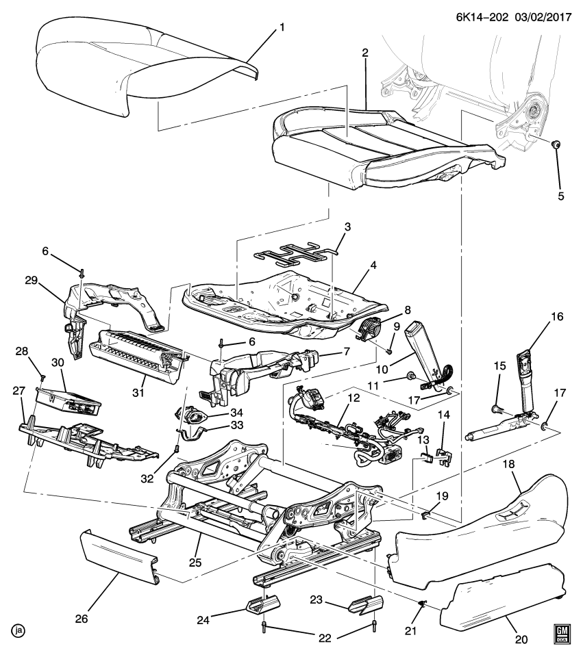 GM 11602176 RIVET, F/SEAT CUSH FRM BRKT