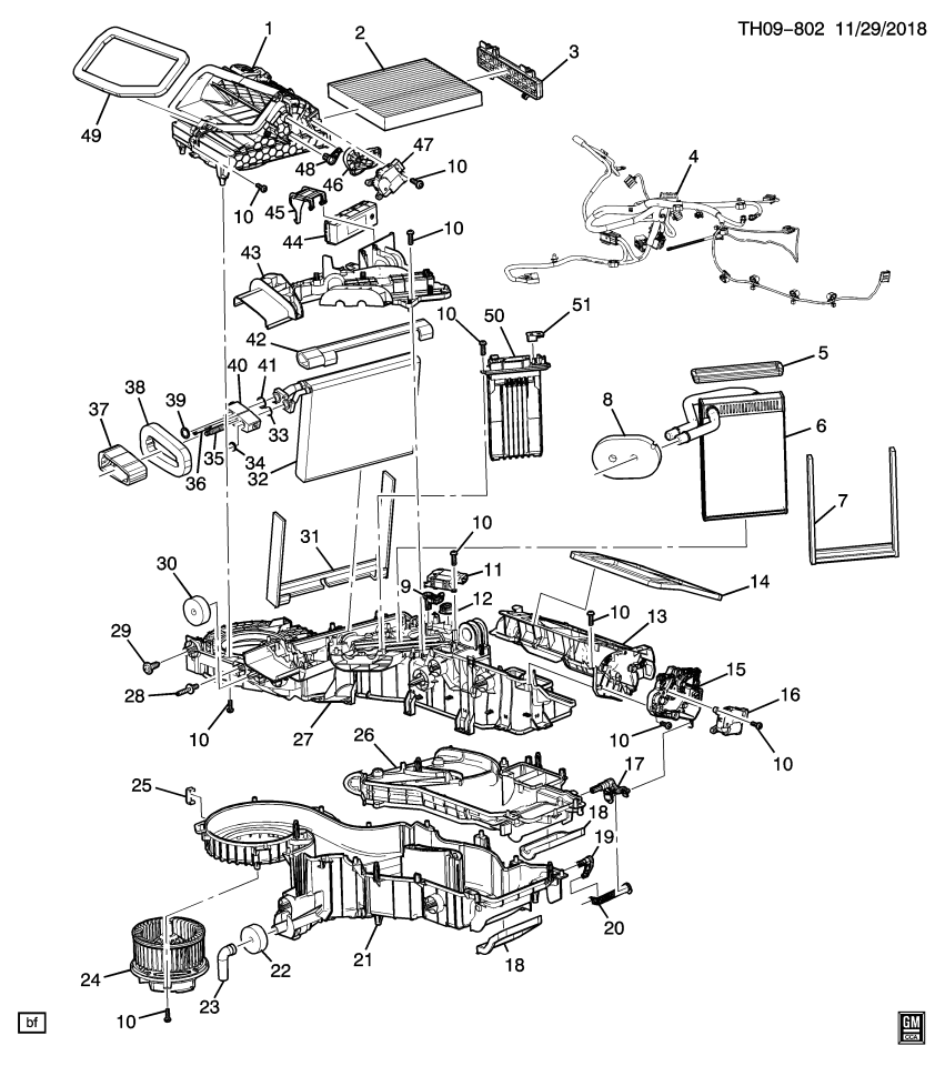 GM 13514601 Heater Core