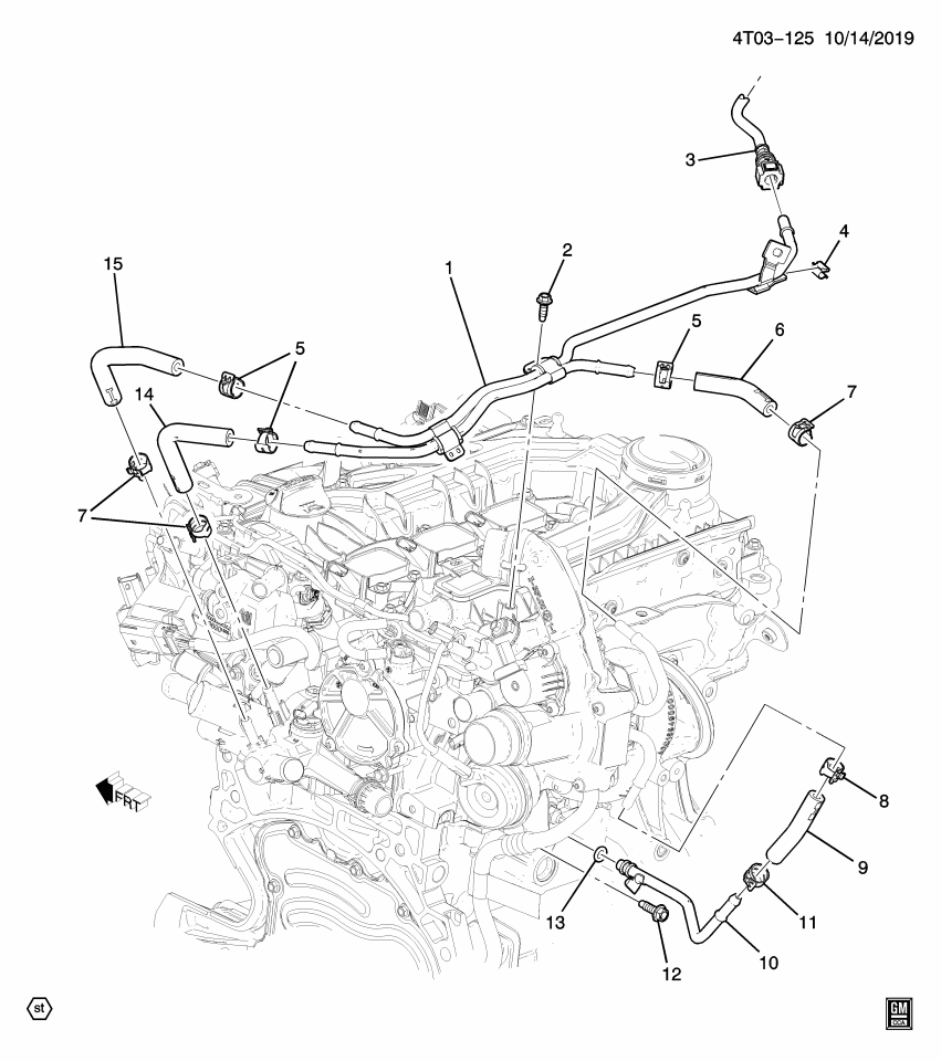 GM 55569050 CLIP-EXH TEMP SEN WIRE