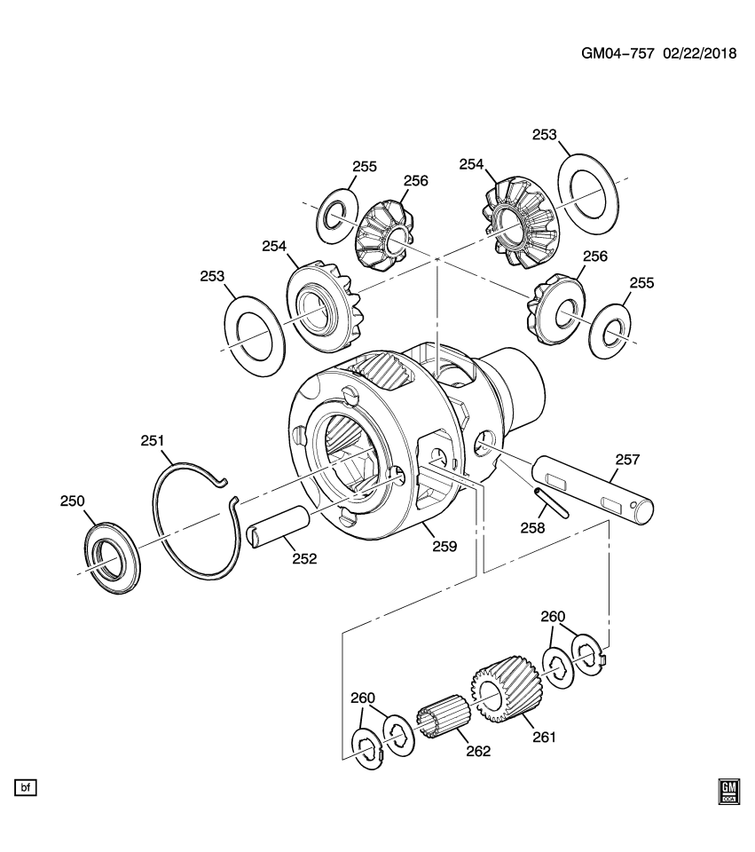 GM 24284661 CARRIER ASM-FRT DIFF