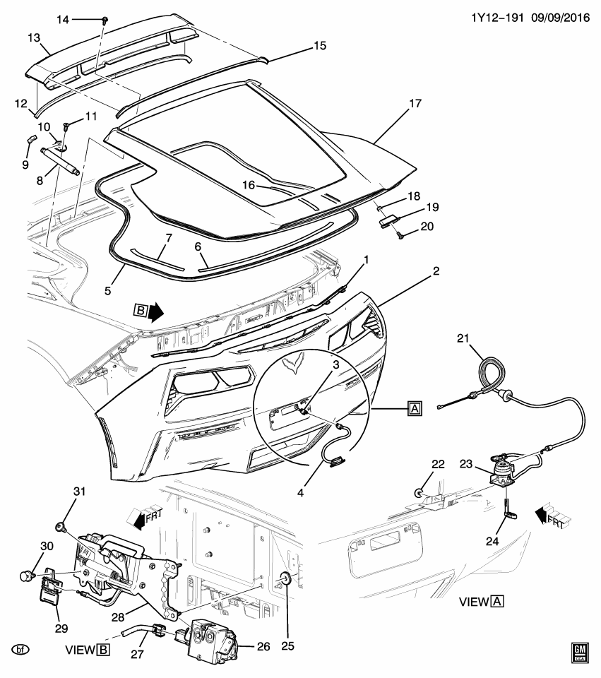 GM 84034827 Sealing Strip-Lift Gate Inner Panel Opening