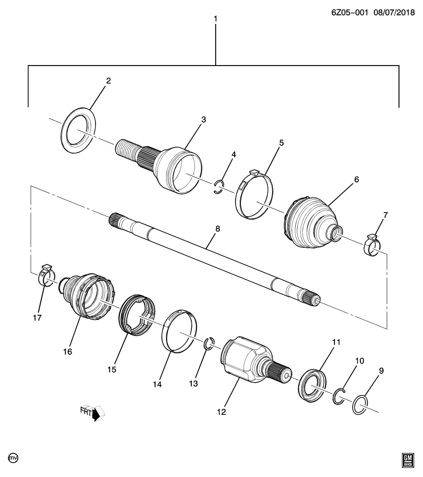 GM 84930205 Boot Kit