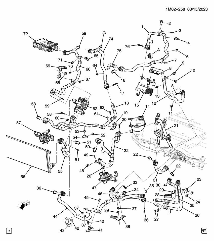GM 85614545 EXCHANGER ASM-A/C REFRIG HT