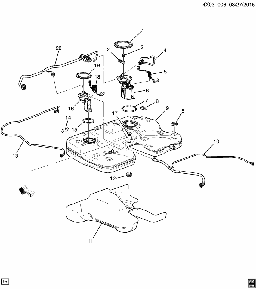 GM 23247271 Pipe Asm-Fuel Tank Vent